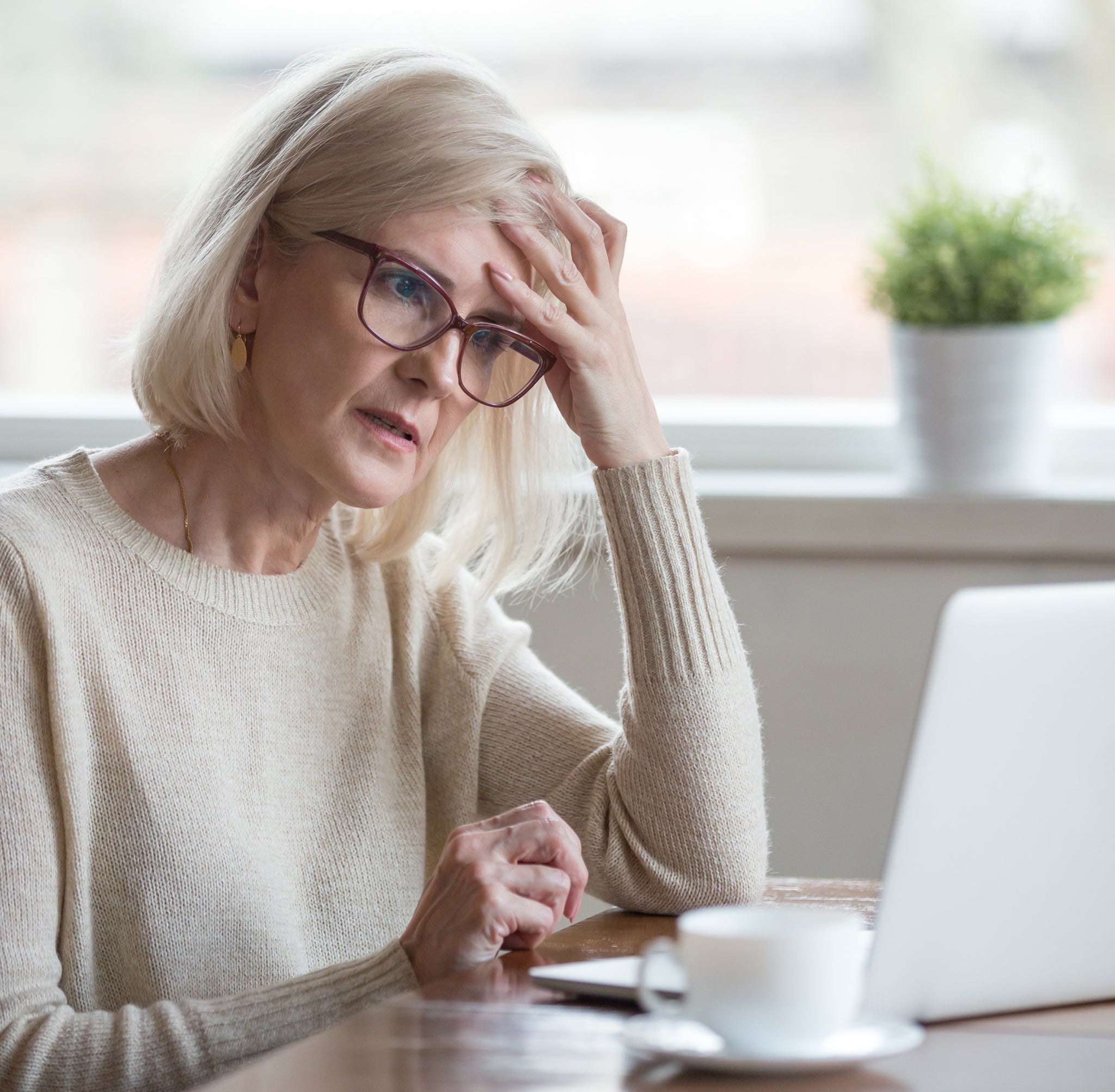 Woman with memory loss