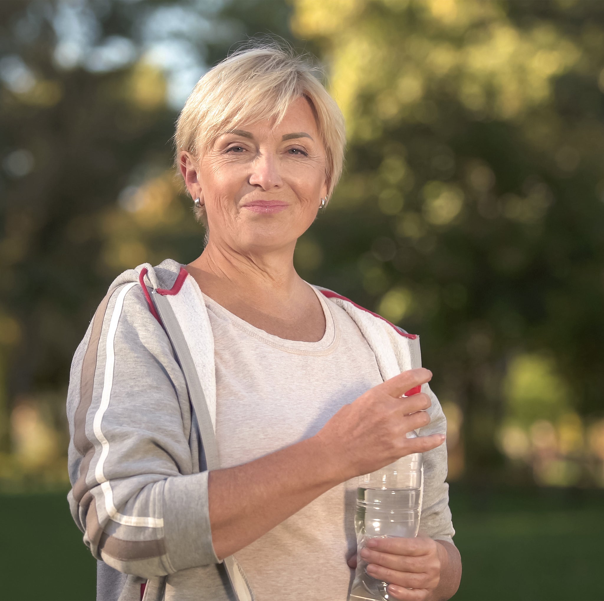 Woman drinking water